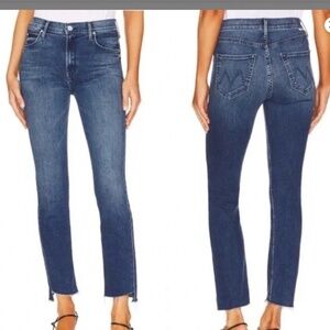 Mother Mid Rise Dazzler Ankle Step Fray